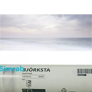 Ikea Bjorksta Ocean Sea Large Canvas Poster 305.093.51 Frank Assaf Waves Clouds - Picture 1 of 2