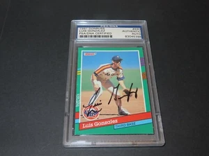 Luis Gonzalez signed 1991 Donruss Card #690 handsigniert Astros PSA/DNA COA - Bild 1 von 5