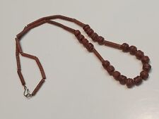 Ethnic Style Ceramic Brown Beaded Necklace