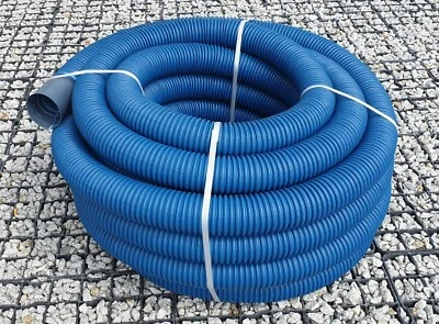 POWERWELD Wellrohr 75mm 25m Erdreich Leerrohr Elektrorohr Erde Einzugshilfe, TOP Qualität