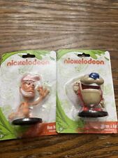 Lot of 2 Nickelodeon Ren And Stimpy Figurines, Mini Figures, Cake Toppers, NEW