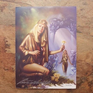 Boris Vallejo signierter Persephone-Druck 1991 7,87 x 5,87 Zoll Schaumstoffplatte authentisch - Bild 1 von 9