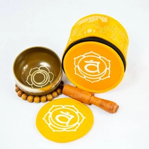 Sacral chakra Tibetan Handmade singing bowl sound healing meditation yoga - Picture 1 of 5