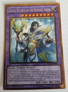 Yu-Gi-Oh! - Dante, Pilgrim of the Burning Abyss PGL3-EN058 Gold Rare 1st Ed Mint - Picture 1 of 1