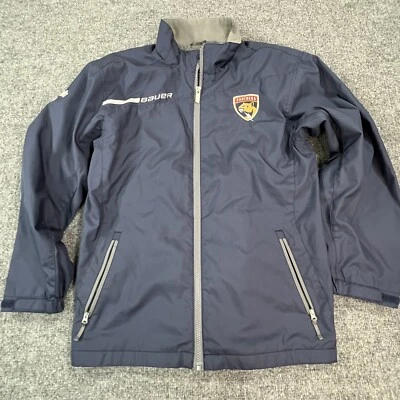 Chaqueta cortavientos Bauer Team Hockey juvenil grande azul panteras cremallera completa abrigo Foto 1 de 4