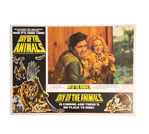 Day of the Animals Lobby Card Original Vintage 1977 Leslie Nielsen Horror Rare - Picture 1 of 4