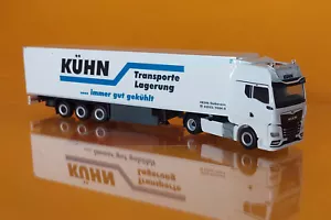 Herpa 318020 MAN TGX GX Kühlkoffer-SZ "Kühn Kühltransporte" 1:87 NEU Modellauto - Bild 1 von 2