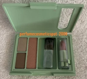 CLINIQUE SOMBRA DE OJOS DE ALTO IMPACTO DUO POLVO PRENSADO SUAVE COLORETE LÁPIZ LABIAL MINI - Imagen 1 de 3