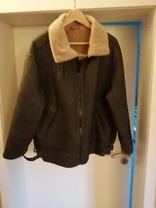 Lammfelljacke Bomberjacke Gr. 50 / M Echt Leder - Bild 1 von 12