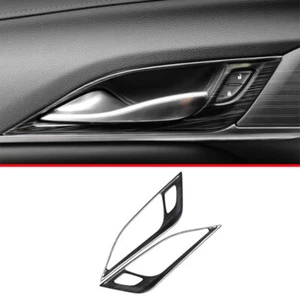 Black Titanium Inner Door Handle Frame Cover 2pcs Fit For Cadillac CT4 2020-2022 - Picture 1 of 8