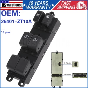 Master Power Window Control Switch For 2004-2014 Nissan Titan Cab Pickup 4-Door - Picture 1 of 6