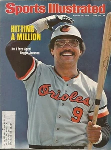 BALTIMORE ORIOLES REGGIE JACKSON 1976 SPORTS ILLUSTRATED NEW YORK COSMOS EVERT - Picture 1 of 1