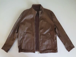 990€ FACONNABLE Herren Echt Lamm Leder Jacke Blouson XXL Designed in France - Bild 1 von 13