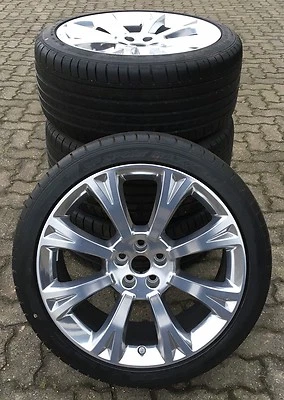 Original Jaguar XJ Orona Poliert 20" Komplettradsatz X351 von Neuwagen - Bild 1 von 4