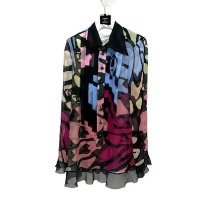 CHANEL P61292 CC Mark Botón Matelasse 4 Bolsillos Cárdigan Chaqueta Cárdigan Foto 1 de 4