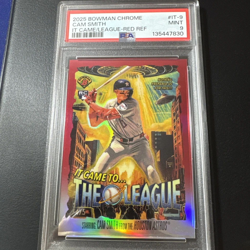 Bowman Chrome It Came to the League Gold Refractor #9 RC 2025 cámara Smith/50 Foto 1 de 3