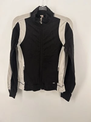 Chaqueta Victoria’s Secret Mujer Cremallera Completa Pequeña S Negra Blanca Colorblock VS Foto 1 de 4