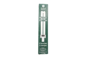 2 GE COMPACT F13BX/827/ECO GE Biax 13W, T4 PL Plug-In Fluorescent Light Bulbs - Picture 1 of 3
