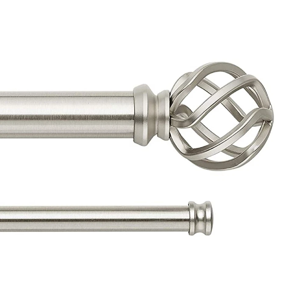 Premium Collection Double Curtain Rod Set (1 1/8" Front Rod and 5/8" Back Rod... - Image 1 of 4