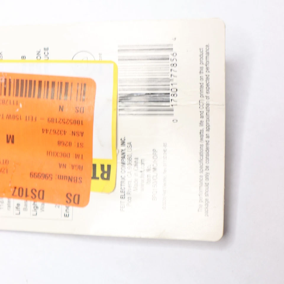 Feit Electric Light Bulb Dimmable Candelabra Bright White 150W BPQ150/CL/MC/HDRP - Image 1 of 4