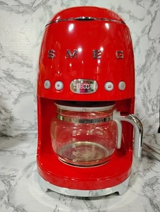 Smeg Retro 50s Style Drip Coffee Maker 10 Cup Red DCF02RDUS  No Box - Picture 1 of 7