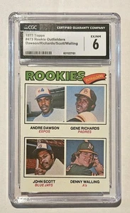 1977 Topps Rookie Outfielders #473 Andre Dawson RC CGC 6 EX/NM - Foto 1 di 2