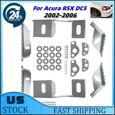 Front&Rear Bumper Lifts Kit For Acura RSX DC5 w/ Hardware Gap Fix Lift Kit 1SET - Image 1 of 4