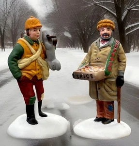 Brand New Dept 56 Village Street Peddlers 2 Piece Set Original Box #5804-1 - Picture 1 of 7