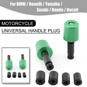2pcs Motorcycle Handlebar End Plug Caps 7/8" 22mm Universal Green for Kawasaki - Picture 1 of 10