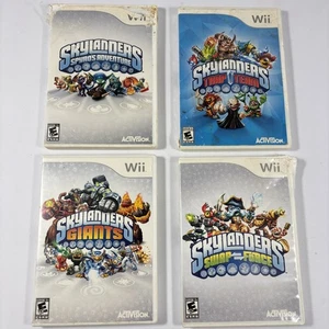 SkyLanders NINTENDO WII VIDEO GAME DISC LOT OF 4 TESTED WORKING W/ MANUALS - Picture 1 of 10