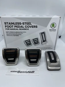 ~Neu Original Skoda Satz Pedalkappen/Edelstahlpedalblende 5E1064200~ - Bild 1 von 1
