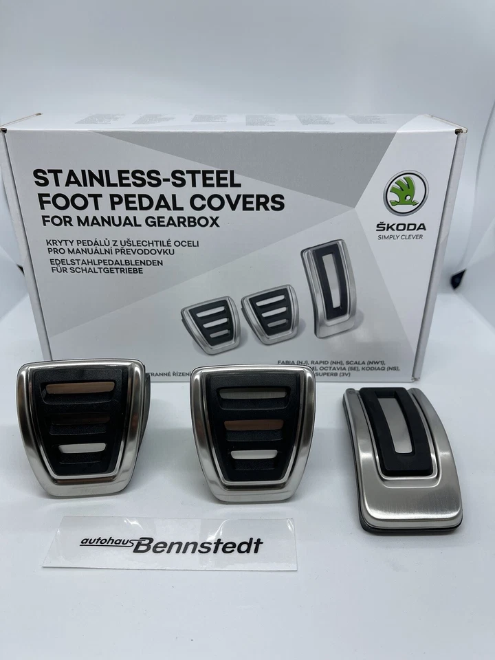 ~Neu Original Skoda Satz Pedalkappen/Edelstahlpedalblende 5E1064200~ - Bild 1 von 1