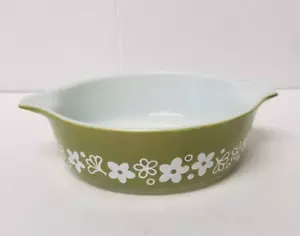 Cazuela PYREX Crazy Daisy Green 1 pieza 471 sin tapa vintage flor de primavera - Imagen 1 de 10