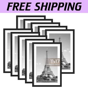 High-Definition 11x17 Frame Set of 10 - Protect and Showcase Your Photos - Picture 1 of 6