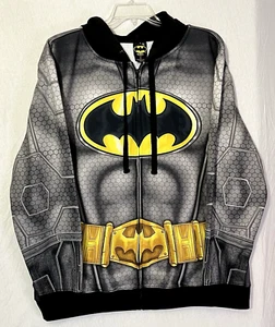 Batman Hombres Cuerpo Cremallera Sudadera con Capucha 2XL XXL Chaqueta DC Comics Halloween - Imagen 1 de 8