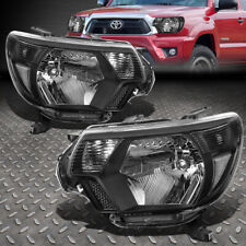 FOR 12-15 TOYOTA TACOMA BLACK HOUSING CLEAR CORNER HEADLIGHT REPLACEMENT LAMPS