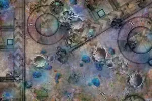 Terrain Crate: 6'x4' Grim Battlefield Battle Mat - Imagen 1 de 1