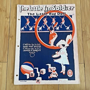 Vintage Sheet Music - The Little Tin Soldier or (The Little Rag Doll) - 1921 - Picture 1 of 7