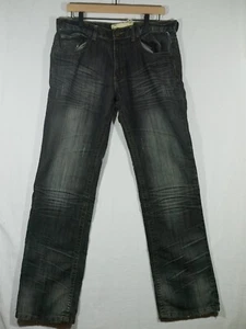 VTG Fusai Jeans Men's 34 Actual 35x31.5 Crease Classic Straight Distressed Look - Picture 1 of 13