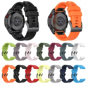 20 mm/26 mm Schnellspanner Silikon Uhrenband Armband passend für Garmin Uhren - Bild 1 von 33