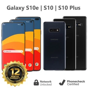 Samsung Galaxy S10 | S10 Plus | S10e - 128GB (Unlocked) Smartphone - All Colors - Picture 1 of 4