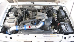 BLUE Air Intake System Kit & Filter For 2PC 2001-2003 Ford Ranger 4.0L V6 Sohc - Picture 1 of 1