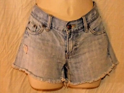 Pantalones Cortos Para Mujer Old Azul Marino Jean Cintura Ultra Baja Corte Talla 4 W:32 I:3 Foto 1 de 4