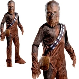 Chewbacca Boys Costume Licensed Star Wars Fancy Dress Outfit Kids Boys - Picture 1 of 4