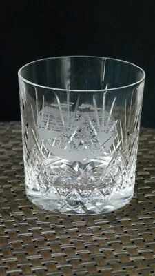 Edinburgh Crystal Rugby Scene whisky Tumbler, free delivery - Image 1 of 4