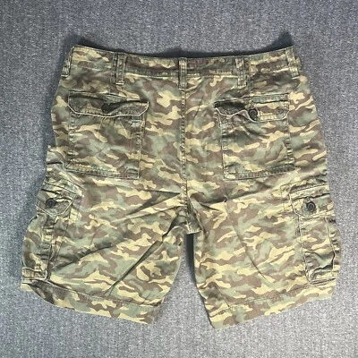 Pantalones Cortos Carga Arizona Jeans Co Marrón Para Hombre Talla 38 Estilo Ejército Carga Y2K Camuflaje Foto 1 de 4