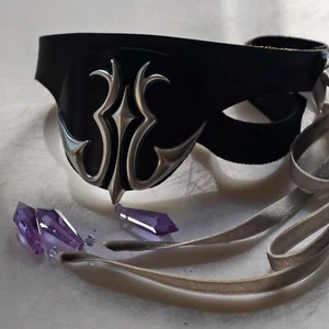 Anime CODE GEASS Lelouch of the Rebellion Cos Black Leather Face Eyepatch Mask - Picture 1 of 11
