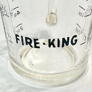 Vintage Anchor Hocking Fire King Measuring Cup 1 Cup Capacity Black Letters 496 - Picture 1 of 7