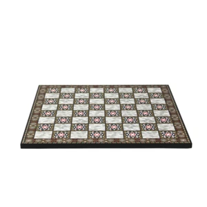 Handmade Mother Of Pearl Design Chess Board 14 Inch - Picture 1 of 2
