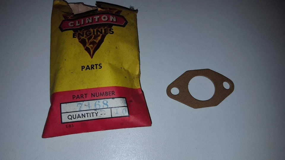 Clinton engine Carburetor mounting gasket 7168 - gasket only, no OEM package - Image 1 of 1